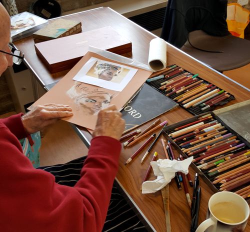 wilbarston art club paemcil drawing
